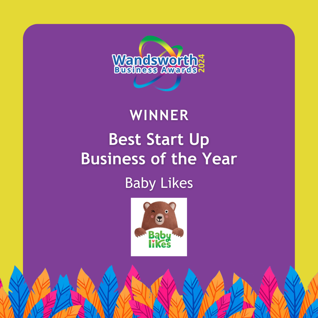 Baby Likes honoured with Best Startup Business Award at the 2024 Wandsworth Business Awards, recognising excellence in halal organic baby food innovation