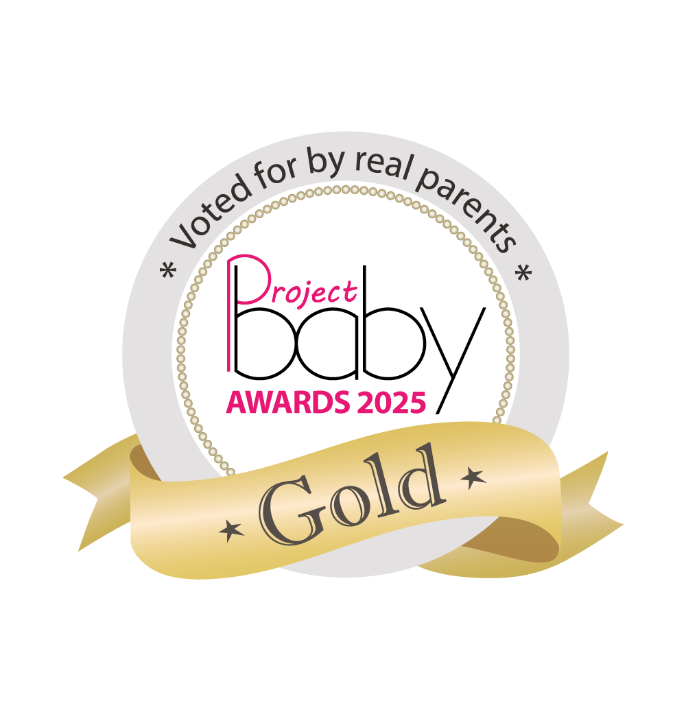 Official Project Baby Awards logo showcasing Baby Likes’ Gold Award win in the Baby Food Category — a recognition voted for by real parents