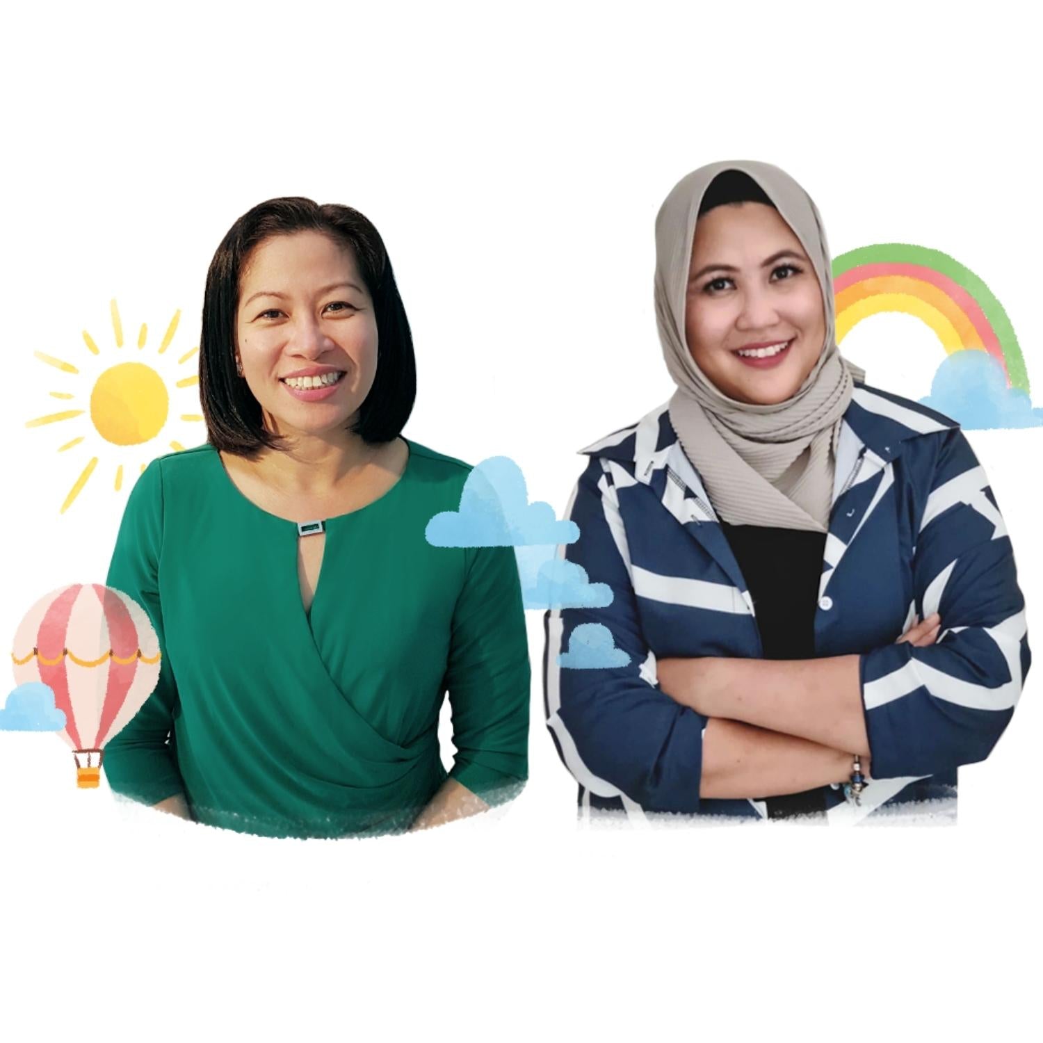Baby Likes founders Carol Bajenting and Ezura Ghazali, proudly championing their mission to support parents worldwide with nutritious halal organic baby food