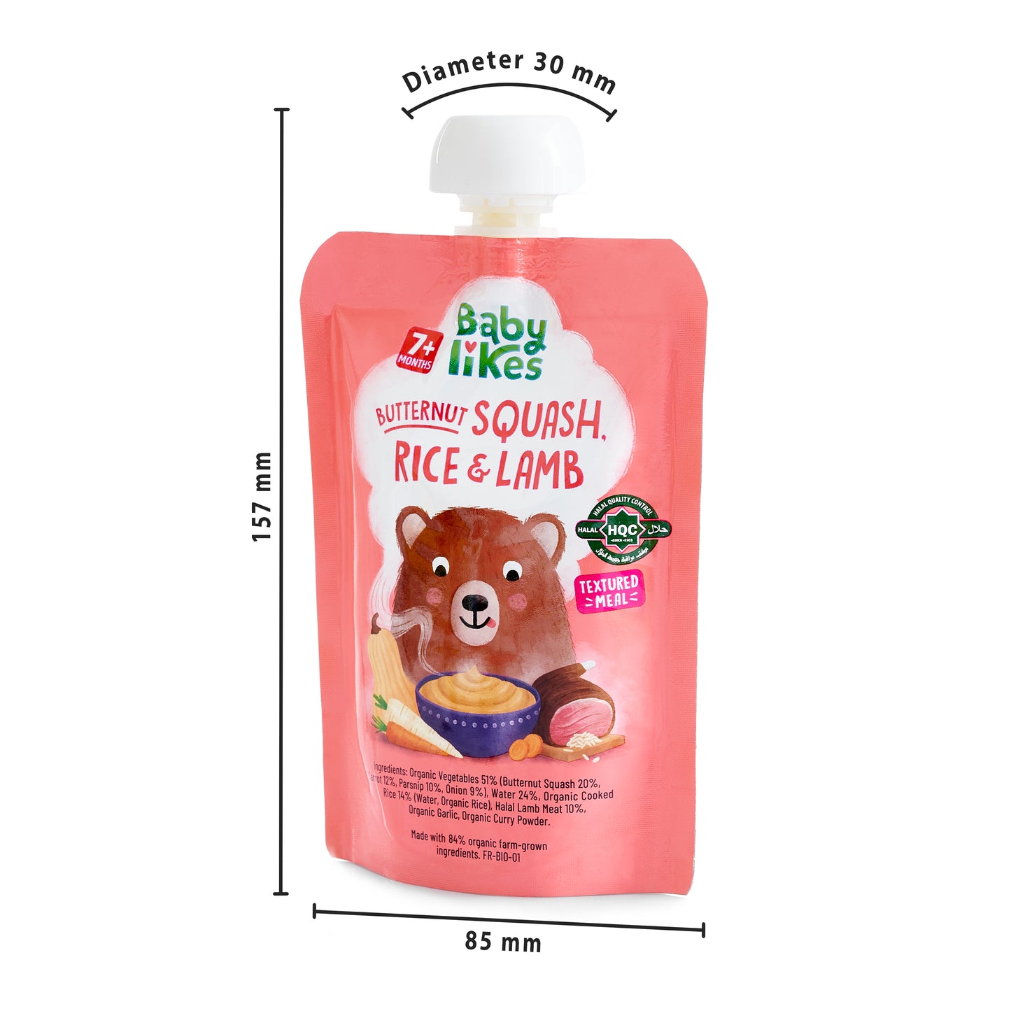 Halal Baby Food organic puree for babies 7, 8, 9 months plus